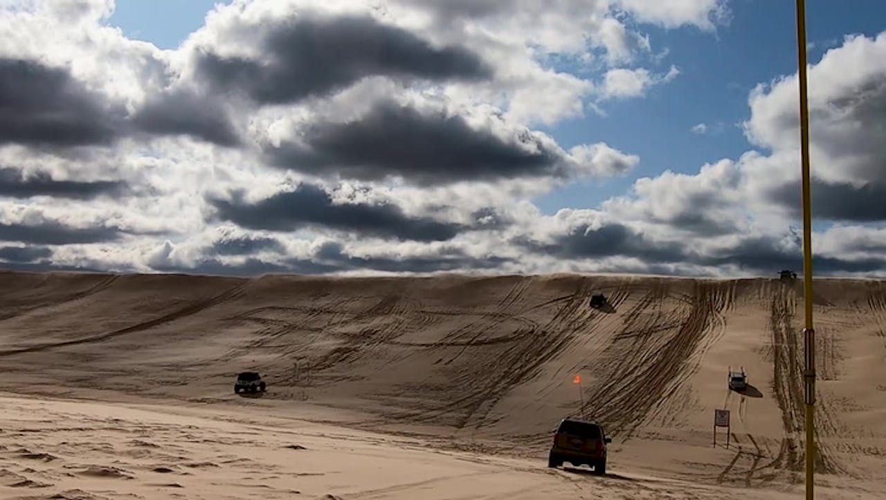 Drive Giant Sand Dunes in West Michigan